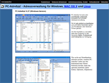 Tablet Screenshot of pc-adress.de